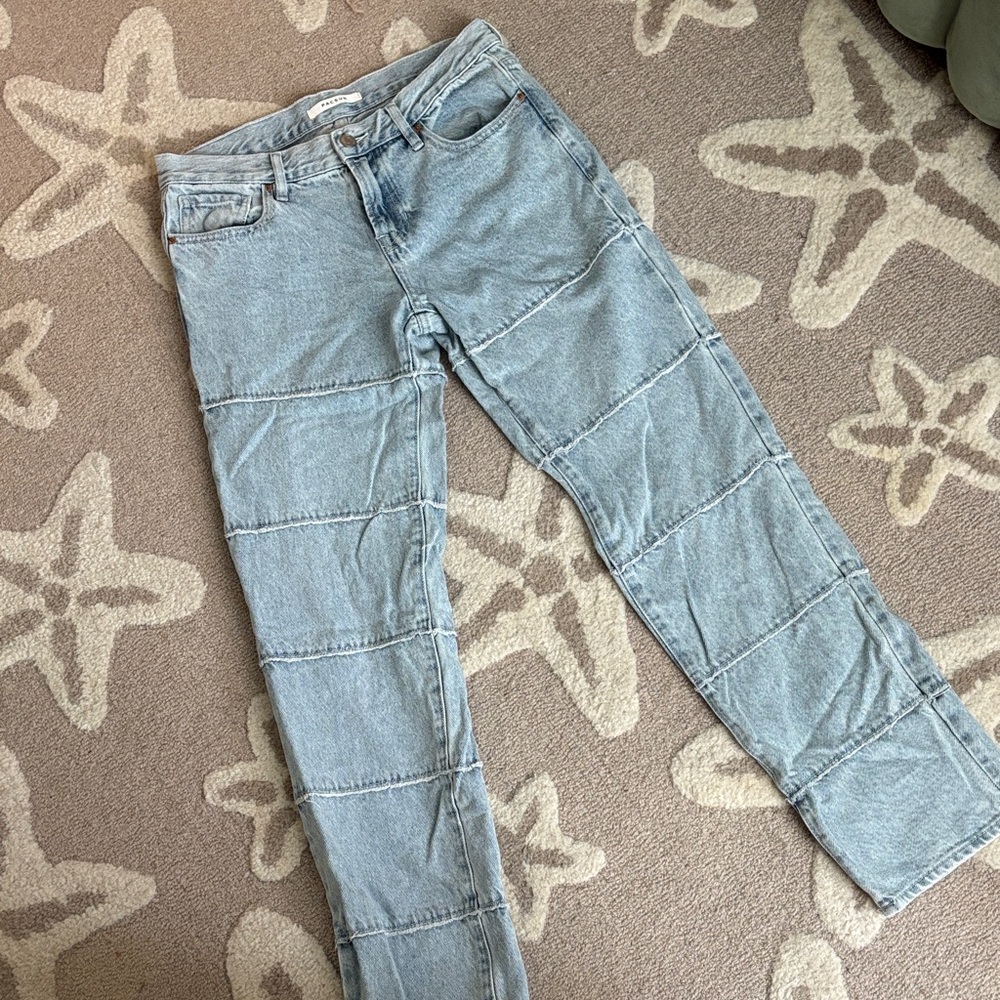 Pacsun light wash low rise straight jeans size 26